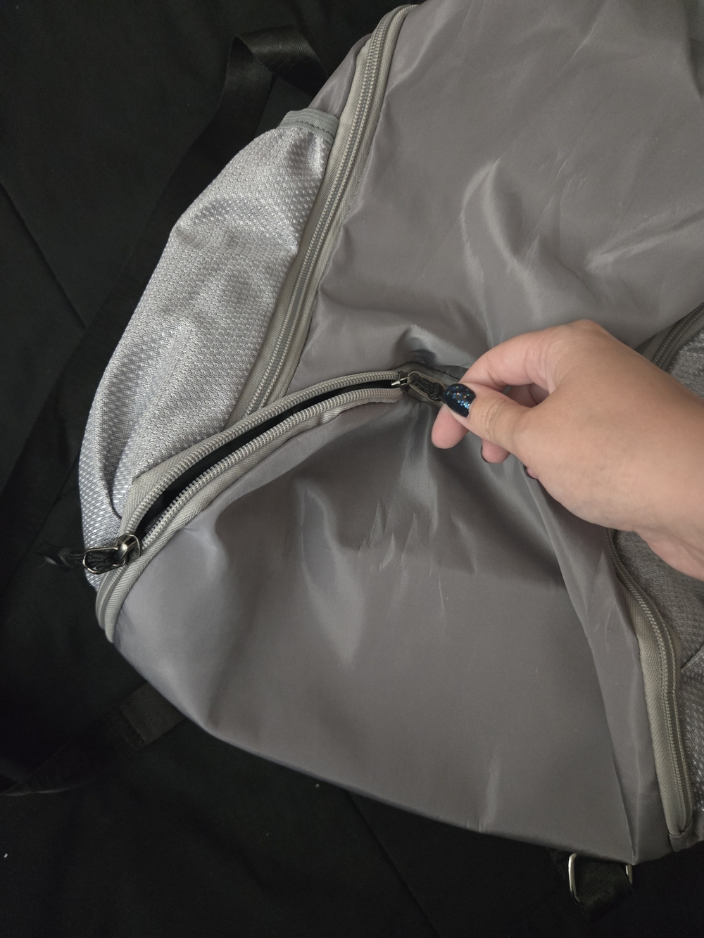 Grey Sports Backpack - Picture 3 of 4